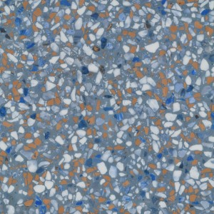Vzor - 63492 blue terrazzo (50x50cm), kolekce Allura Material