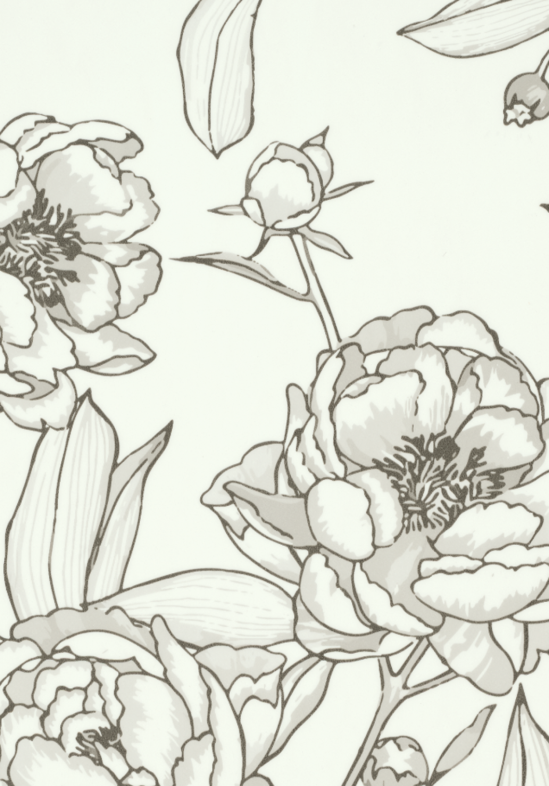 Vzor - 26640 peony grey