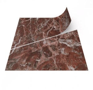 Vzor - 63786DR terra marble trapezoid, kolekce Allura Dryback Material